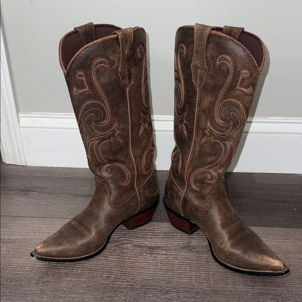 Durango Brown Western Cowboy Boots